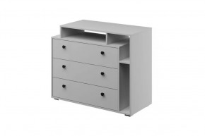 Оскар Комод 3 ящика Белый снег в Советском - sovetskij.mebel-tymen.ru | фото