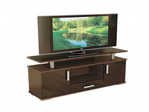 Подставка под ТВ 022М  Росток-Мебель Венге/Глянец черный в Советском - sovetskij.mebel-tymen.ru | фото