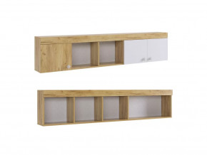 Полка Форсаж дуб крафт золотой/белый в Советском - sovetskij.mebel-tymen.ru | фото