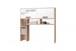 Полка-надставка Джуниор, дуб сонома/белый в Советском - sovetskij.mebel-tymen.ru | фото