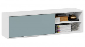 Полка настенная «Марли» Белый, Серо-голубой в Советском - sovetskij.mebel-tymen.ru | фото