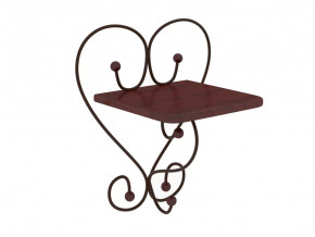 Полка настенная Милсон коричневая в Советском - sovetskij.mebel-tymen.ru | фото