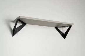 Полка навесная Рич кашемир/черный в Советском - sovetskij.mebel-tymen.ru | фото