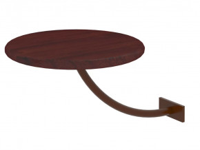 Полка прикроватная круглая Милсон коричневая в Советском - sovetskij.mebel-tymen.ru | фото