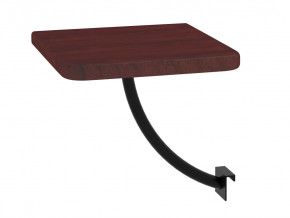 Полка прикроватная квадратная Милсон коричневая-металл черный в Советском - sovetskij.mebel-tymen.ru | фото