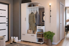 Прихожая Барселона-1 белый рамух в Советском - sovetskij.mebel-tymen.ru | фото