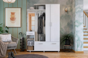 Прихожая Барселона-2 белый рамух в Советском - sovetskij.mebel-tymen.ru | фото