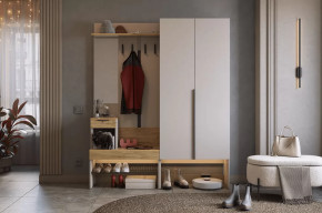 Прихожая Баско К1 кашемир/дуб крафт золотой в Советском - sovetskij.mebel-tymen.ru | фото