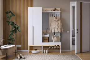Прихожая Баско К2 белое дерево в Советском - sovetskij.mebel-tymen.ru | фото
