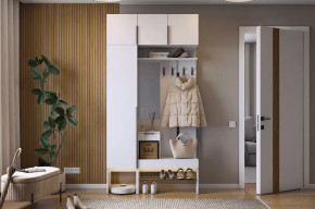 Прихожая Баско К4 белое дерево в Советском - sovetskij.mebel-tymen.ru | фото