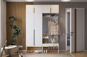 Прихожая Баско К5 белое дерево в Советском - sovetskij.mebel-tymen.ru | фото