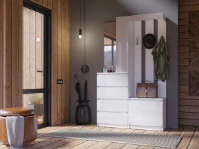 Прихожая Челси белый в Советском - sovetskij.mebel-tymen.ru | фото