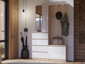 Прихожая Челси сонома-белый в Советском - sovetskij.mebel-tymen.ru | фото