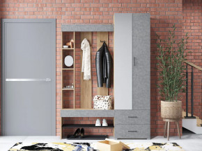 Прихожая Домино крафт золотой-бетон в Советском - sovetskij.mebel-tymen.ru | фото