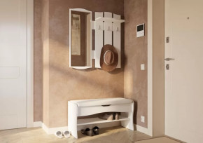 Прихожая ФЬЮЖЕН (ш900*г370мм), ЛДСП Рамух белый в Советском - sovetskij.mebel-tymen.ru | фото