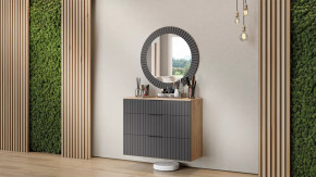 Прихожая «Хилтон» № 10 Дуб Крафт золотой, Графит матовый в Советском - sovetskij.mebel-tymen.ru | фото