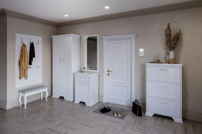 Прихожая модульная Грация Белая в Советском - sovetskij.mebel-tymen.ru | фото