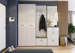 Прихожая Шарлиз, набор №1, белое сияние/белый снег софт в Советском - sovetskij.mebel-tymen.ru | фото