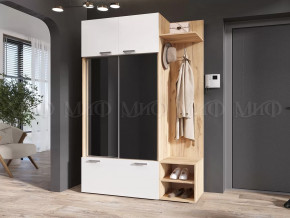 Прихожая Стелла Белый глянец холодный/Дуб Крафт в Советском - sovetskij.mebel-tymen.ru | фото