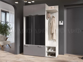 Прихожая Стелла Графит/Дуб Крафт Белый в Советском - sovetskij.mebel-tymen.ru | фото
