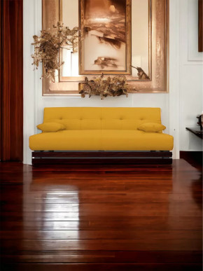 Прямой диван манго 1 Савана Елоу/Планки орех в Советском - sovetskij.mebel-tymen.ru | фото