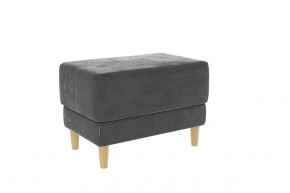 Пуф Рондо 2 графит (велюр) в Советском - sovetskij.mebel-tymen.ru | фото