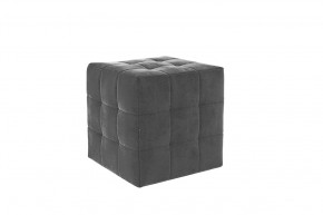 Пуф Рубик 2 графит (велюр) в Советском - sovetskij.mebel-tymen.ru | фото