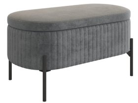 Пуф Винни графит (велюр) в Советском - sovetskij.mebel-tymen.ru | фото