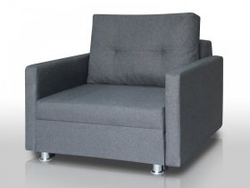 Кресло-кровать Реал 80 с подлокотниками графит в Советском - sovetskij.mebel-tymen.ru | фото
