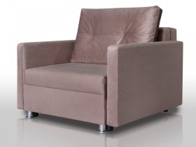 Кресло-кровать Реал 80 с подлокотниками коричневый в Советском - sovetskij.mebel-tymen.ru | фото