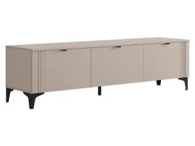 Тумба 2 Рич кашемир/фрапучино матовый/черный в Советском - sovetskij.mebel-tymen.ru | фото