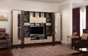 САБИНА ГОСТИНАЯ НАБОР №ВД-2 (СМ2000, СШ700(2шт)), ЛДСП венге/дуб белфорт в Советском - sovetskij.mebel-tymen.ru | фото