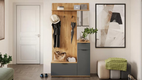 Секция комбинированная Эвита Тип 1 Дуб Крафт золотой, Графит в Советском - sovetskij.mebel-tymen.ru | фото