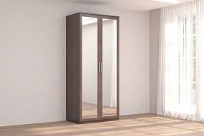 Шкаф 2-х дверный с зеркалом Кэт-4 Венге Диал в Советском - sovetskij.mebel-tymen.ru | фото