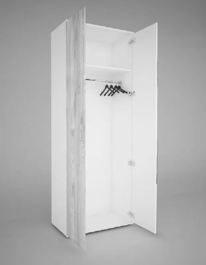 Шкаф 2-х створчатый EVO "Сорренто" с МДФ и ЛДСП створкой БЕЗ зеркала в Советском - sovetskij.mebel-tymen.ru | фото