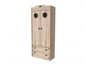 Шкаф 2-х створчатый комбинированный Мираж-1 Секция-13 Дуб баррик в Советском - sovetskij.mebel-tymen.ru | фото