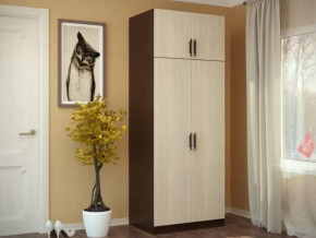 Шкаф 2-х створчатый с перегородкой венге/лоредо БТС в Советском - sovetskij.mebel-tymen.ru | фото