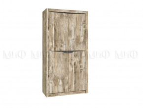 Шкаф 2-х створчатый с полками Ривьера Дуб Юкон, Бетон темный в Советском - sovetskij.mebel-tymen.ru | фото