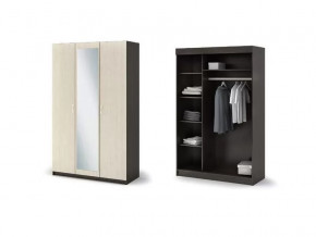 Шкаф 3-х створчатый Басса ШК 553 Венге/Дуб белфорт в Советском - sovetskij.mebel-tymen.ru | фото