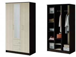 Шкаф 3-х створчатый Фиеста венге/лоредо в Советском - sovetskij.mebel-tymen.ru | фото