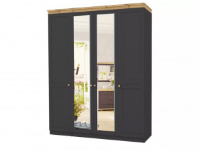 Шкаф 4-х створчатый Лиана-1 Дуб Крафт Золотой/Графит в Советском - sovetskij.mebel-tymen.ru | фото