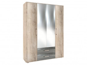 Шкаф 4-х створчатый ПШ-5.6-З ВЕРСАЛЬ-2 Дуб баррик/Ясень анкор/Белый в Советском - sovetskij.mebel-tymen.ru | фото