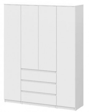 Шкаф четырехстворчатый  Денвер SAFE Белый в Советском - sovetskij.mebel-tymen.ru | фото