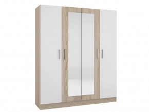 Шкаф четырехстворчатый Леси Сонома-Белый в Советском - sovetskij.mebel-tymen.ru | фото