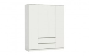 Шкаф для одежды 82.01 Берген (4-х дв.) (ЛДСП Белый) в Советском - sovetskij.mebel-tymen.ru | фото
