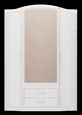 Шкаф для одежды четырехдверный с зеркалом «Виктория» №2 в Советском - sovetskij.mebel-tymen.ru | фото