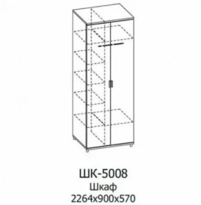 Шкаф для одежды и белья ШК-5008 Грейс в Советском - sovetskij.mebel-tymen.ru | фото