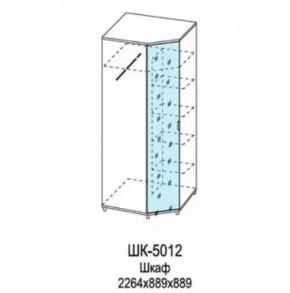 Шкаф для одежды и белья ШК-5012 Грейс в Советском - sovetskij.mebel-tymen.ru | фото