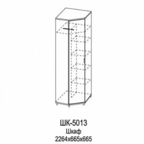 Шкаф для одежды и белья ШК-5013 Грейс в Советском - sovetskij.mebel-tymen.ru | фото