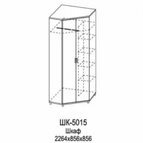 Шкаф для одежды и белья ШК-5015 Грейс в Советском - sovetskij.mebel-tymen.ru | фото